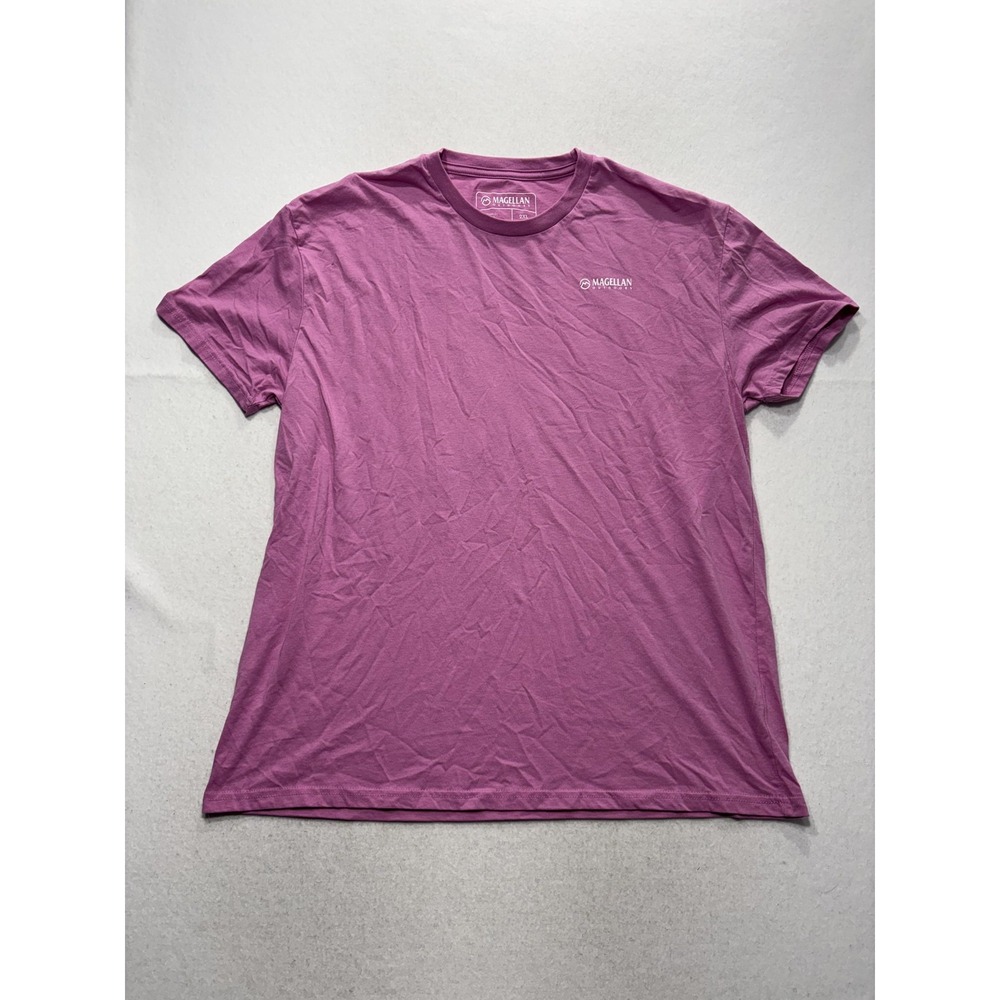 Magellan Outdoors Shirt Mens 2XL Purple Pineapple Tropical Graphic Tee Casual